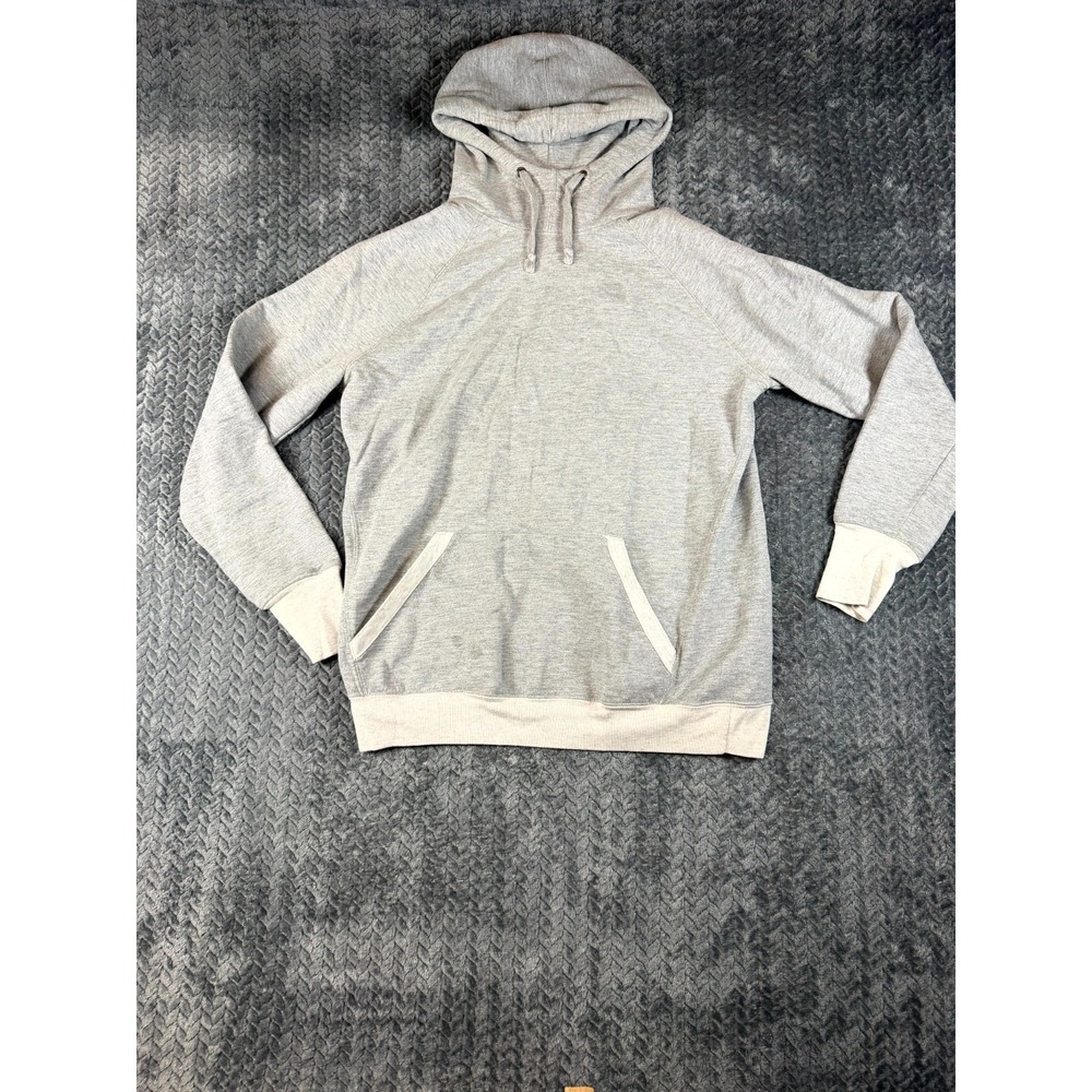 Champion Authentic Athletic Hoodie Mens Medium Heather Gray Knit Logo Outerwear